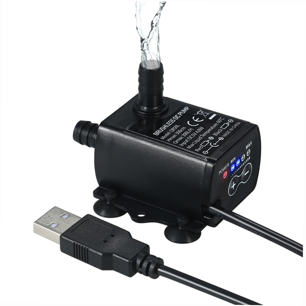 Marine Aquarium Dc Pump - Mini USB ultrasilencioso DC5V 4,8 W