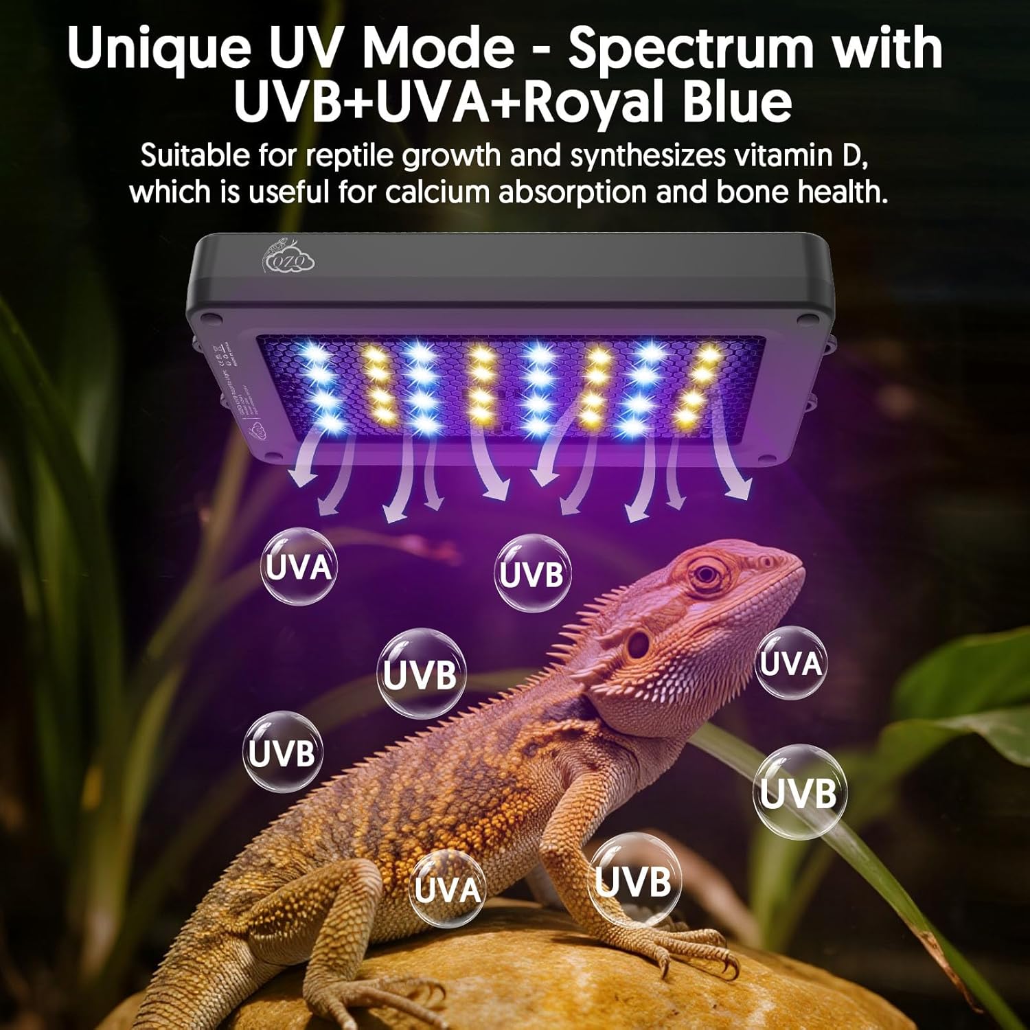 Lámpara LED para reptiles UVA  - Marine Aquarium Led Lights reseña y precio