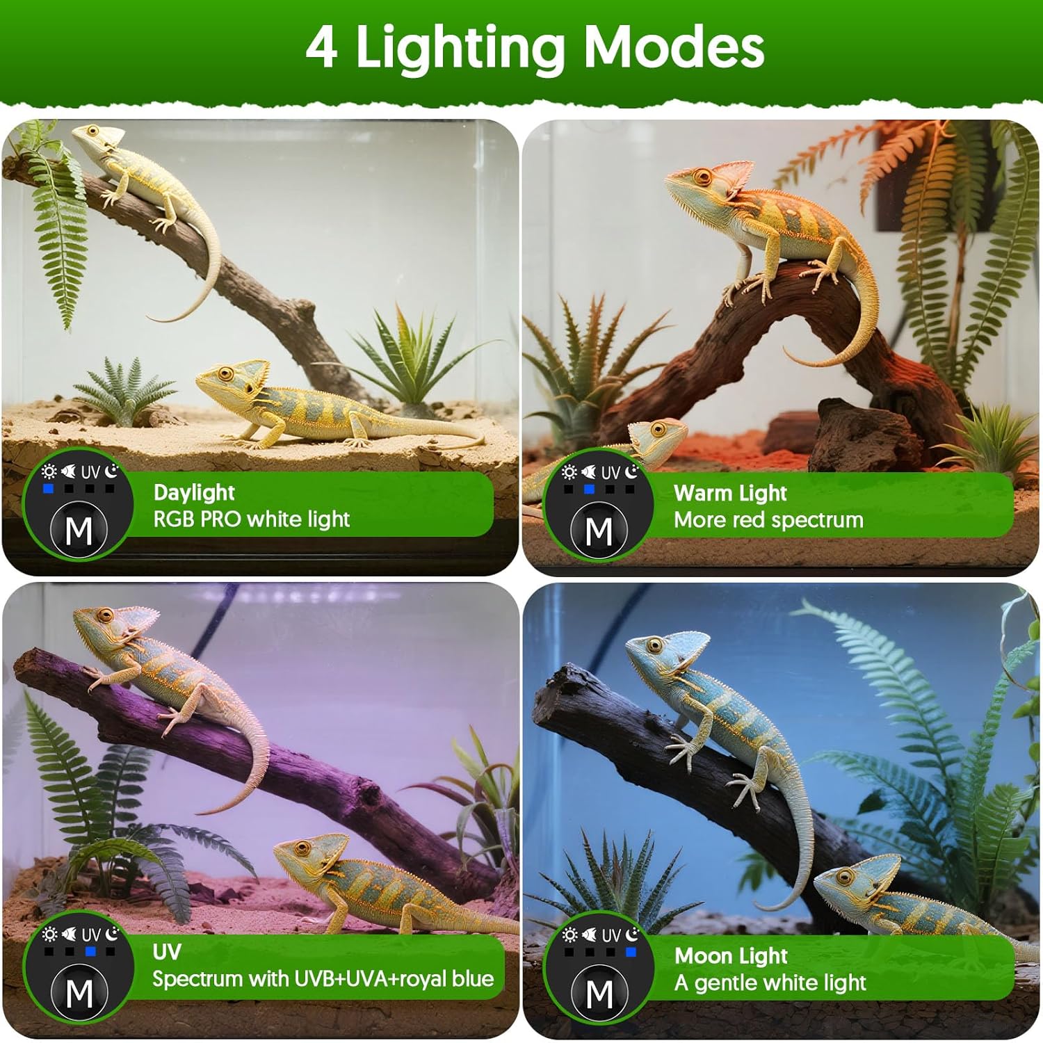 Lámpara LED para reptiles UVA  - Marine Aquarium Led Lights reseña y precio
