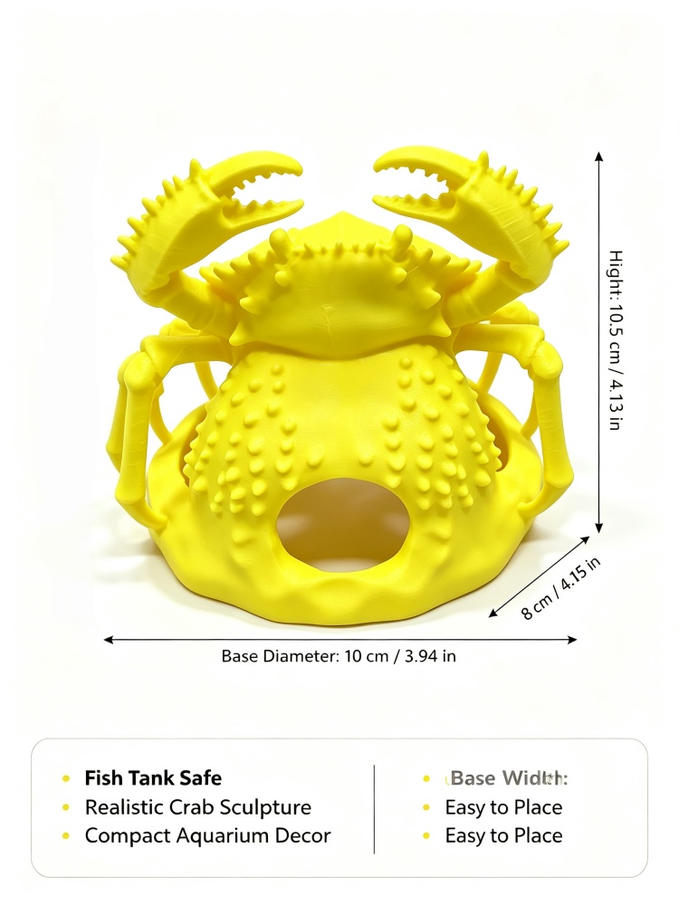 Escultura decorativa de cangre - Marine Aquarium Used reseña y precio