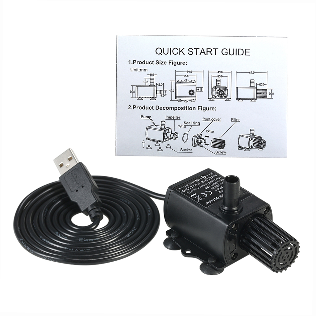 Mini USB ultrasilencioso DC5V  - Marine Aquarium Dc Pump reseña y precio