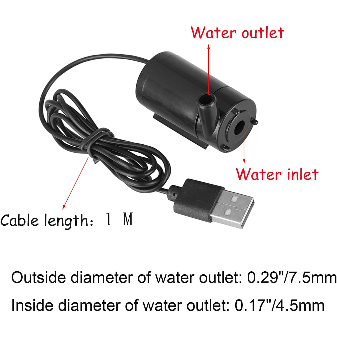 DC 3-5V USB Micro sumergible M - Marine Aquarium Dc Pump reseña y precio