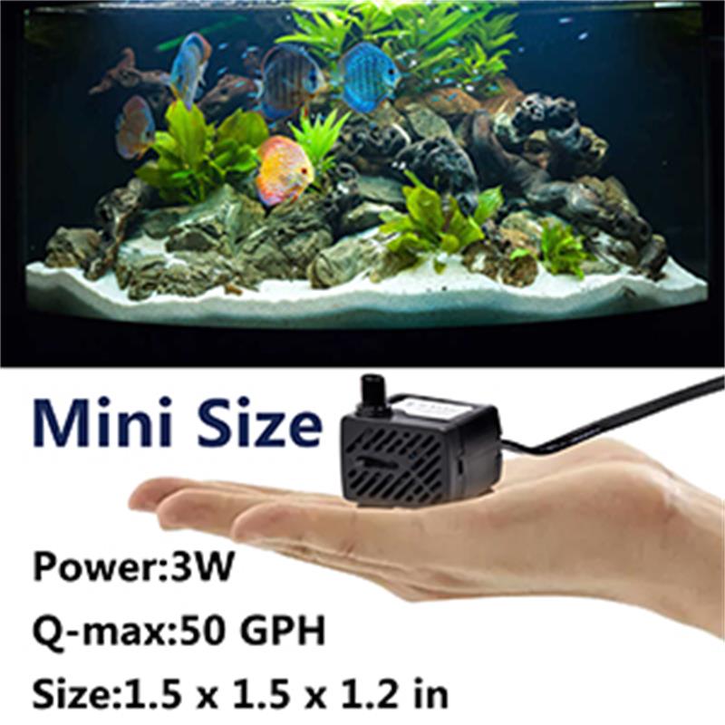 Mini bomba de agua para pecera - Marine Aquarium Dc Pump reseña y precio