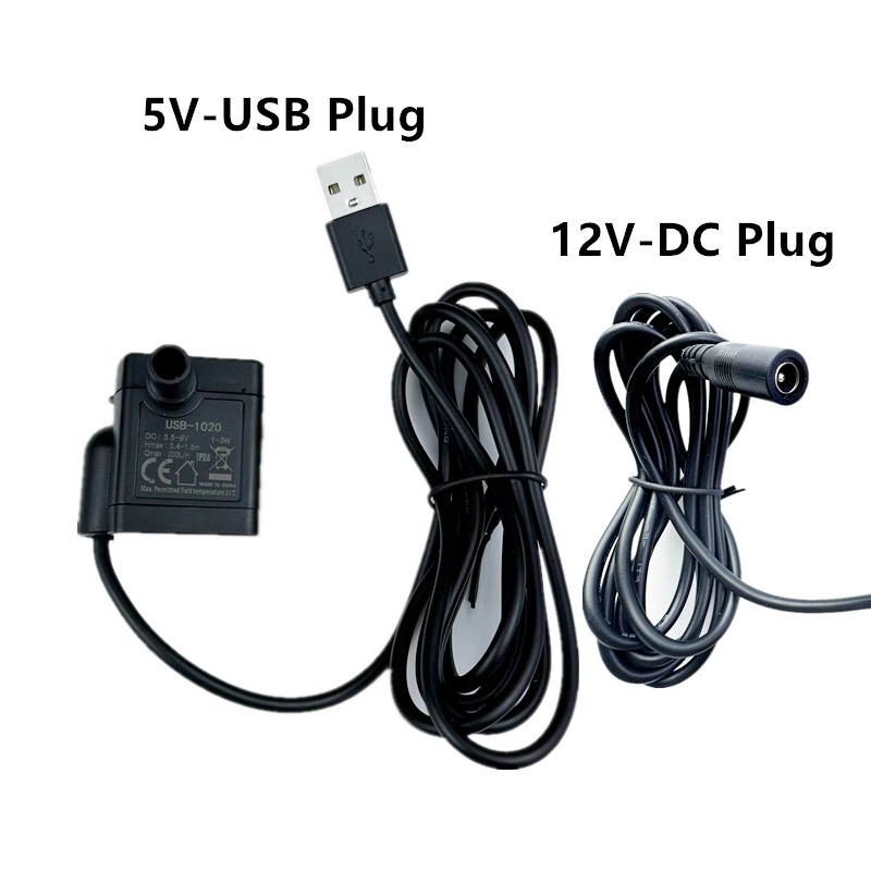 1 Uds bomba de agua 5V enchufe - Marine Aquarium Dc Pump reseña y precio